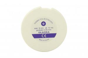TAŚMA POLIESTROWA GŁADKA 8x0,05mm
